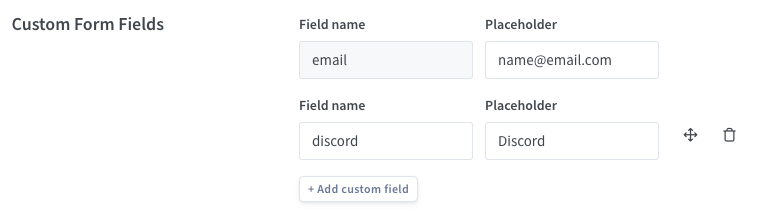 Tuemilio Custom Fields