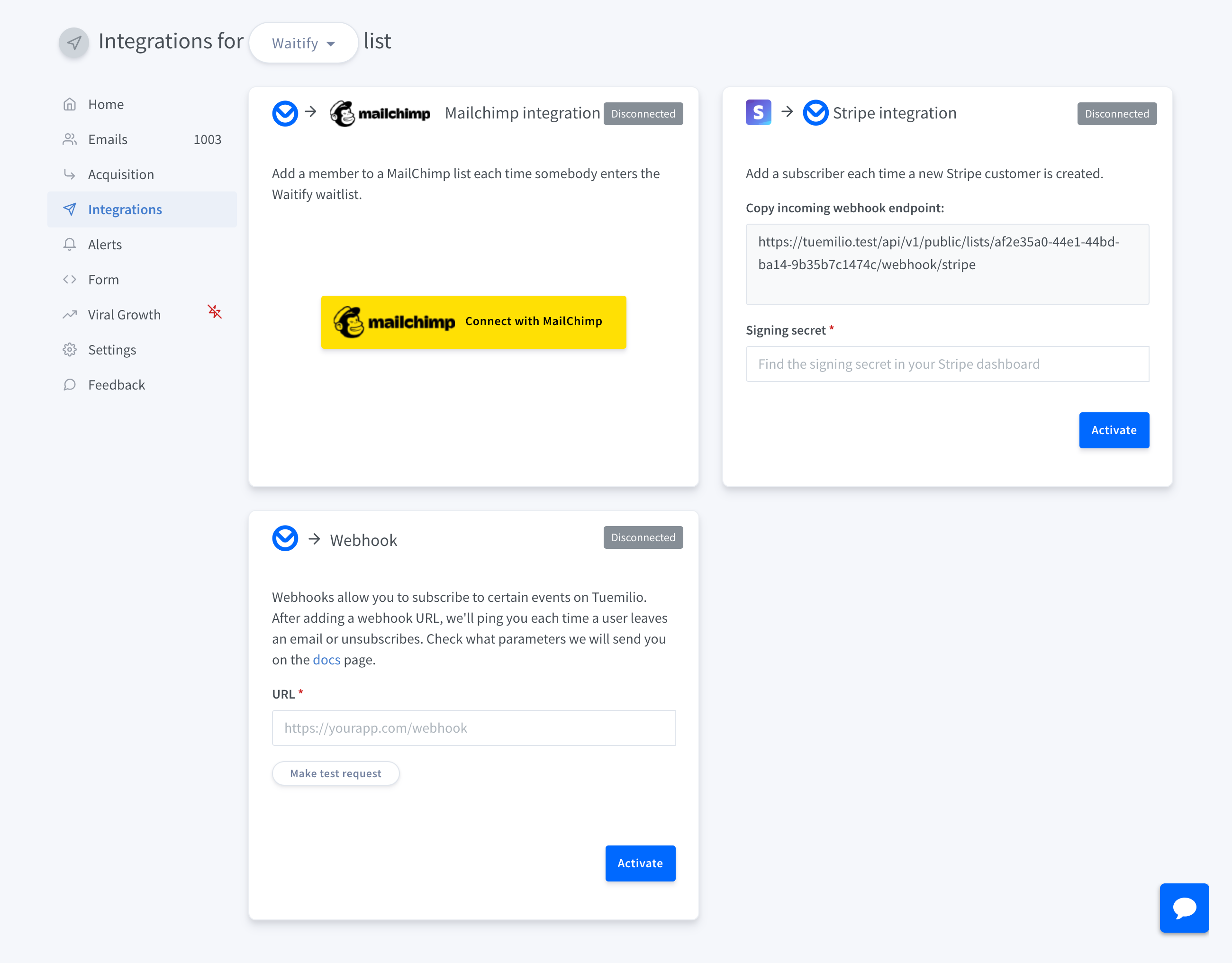 Waitlist Integrations